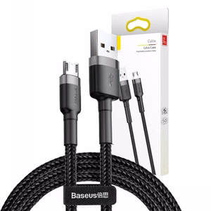 Baseus Cafule Micro USB кабель 2.4A 1 м (серый+чёрный)
