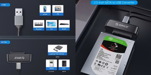 2.5inch SATA to USB3.0 Adapteris ORICO UTS3-3A ar Data Kabelis 1m