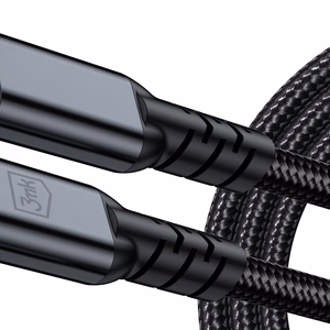 3mk Hyper Cable N-SERIES USB-C / USB-C Thunderbolt 4 2m 48V / 5A 40Gb/s 240W 8K60Hz - melns
