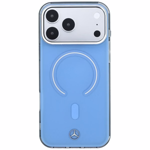 Mercedes Double Layer Iconic Logo vāciņš modelim iPhone 18 Pro Max / 17 Pro Max, saderīgs ar MagSafe – zils