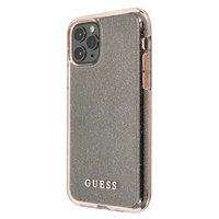 Guess GUHCN65PCGLPI iPhone 11 Pro Max rozā kietais apvalks Glitter