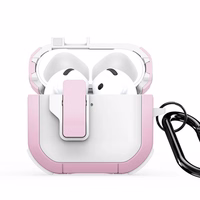 DUX DUCIS PECP - TPU+PC aizsargapvalks AirPods 4 balts rozā