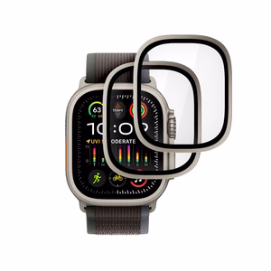 Tech-Protect rūdīts stikls 2 gab. Apple Watch Ultra 49mm sudraba un melns