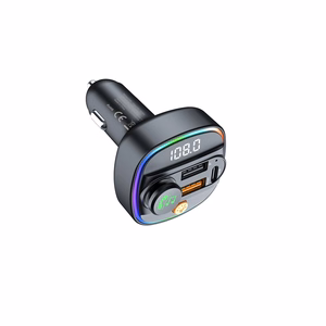 Devia raidītājs FM Smart Bluetooth MP3 automašīnas lādētājs PD 30W 1x USB-C 2x USB 3A melns