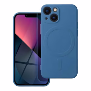 SILICONE MAG COVER viedtālruņa apvalks, saderīgs ar MagSafe, IPHONE 13 Mini zils