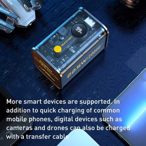 Portatīvais lādētājs WK Design WP-337 melns 20000mAh (PD 20W / QC3.0 22.5W)