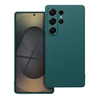 Matēts viedtālruņa apvalks SAMSUNG S25 Ultra tumši zaļš