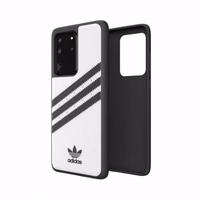 Adidas OR veidots apvalks PU Samsung Galaxy S20 Ultra - balta un melna