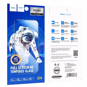 HOCO aizsargstikls HD 5D Guardian shield (komplekts 10-in-1) paredzēts iPhone 16 Pro / 17 / 17 Pro melns (G14)