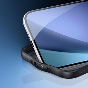 Dux Ducis Aimo Mag vāciņš ar magnētisko gredzenu un statīvu iPhone 17 Air – melns