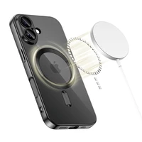 Tech-Protect MagFlex Magnētiskais apvalks viedtālrunim iPhone 17 - caurspīdīgs melns