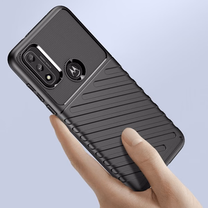 Thunder viedtālruņa apvalks elastīgs bruņu pārsegs Motorola Moto G Play 2022 melns
