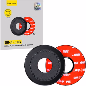 Blavec plāksne turētājam Quick Lock BM-06 gredzens melna