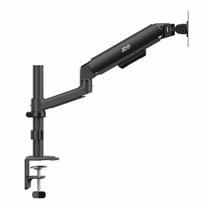 Ergo Office ER-691 B – monitora turētājs ar gāzes atsperi 17–32 collu ekrāniem, 1–10 kg, VESA līdz 100×100, matēti melns