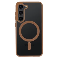 Akrila krāsains magnētiskais viedtālruņa apvalks Samsung Galaxy S24 titāna