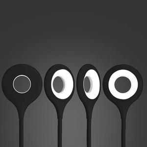Mini Wozinsky bezvadu LED lasīšanas lampa ar klipsi + USB-C kabelis - Melna