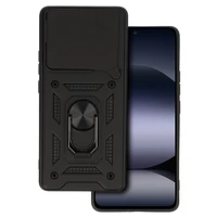 Slide Camera Armor viedtālruņa apvalks Xiaomi Redmi Note 14 5G melns