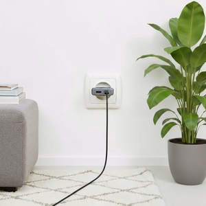 FORCELL F-ENERGY GaN III B245201(2C) īpaši plāns ceļojumu lādētājs 2 x Type C + USB A PD QC4.0 3A 45W melns