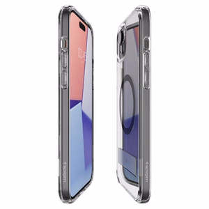 Spigen Ultra Hybrid S Magnētiskais viedtālruņa apvalks ar statīvu iPhone 15 Plus - Melns