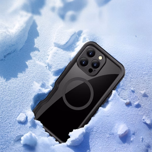 Ūdensizturīgs apvalks SHELLBOX GT, saderīgs ar MagSafe, paredzēts IPHONE 16 Pro Max, melns