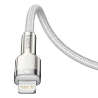 USB-C kabelis Lightning ierīcēm Baseus Cafule, PD, 20W, 2m (balts)