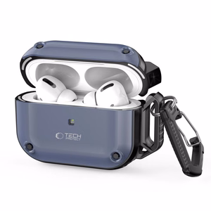 Tech-Protect Rough Hook viedtālruņa apvalks ar karabīni Apple AirPods Pro 1 / 2 - zils
