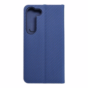 LUNA Book Carbon viedtālruņa apvalks SAMSUNG S23 zils