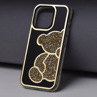 TEDDY BEAR viedtālruņa apvalks IPHONE 16 Pro zelta