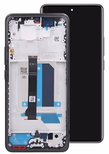 LCD screen Xiaomi Redmi Note 14 Pro+ 5G ar touch screen ar frame Melns OLED