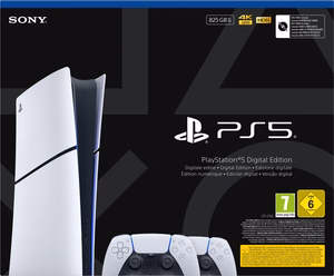 Sony Playstation 5 Slim Digital 825 GB Wi-Fi melns, balts