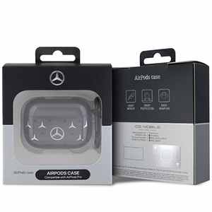 Mercedes MEAP8DPMGS AirPods Pro чехол чёрный/чёрный Large Star Pattern