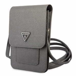 Guess rokassoma GUWBSATMGR pelēka Saffiano Triangle
