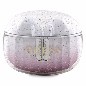 Guess Bluetooth austiņas GUTWSHDGKEEP TWS GLITTER GRADIENT rozā