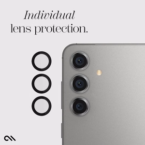 Case-Mate Aluminum Ring Lens Protector kameras lēcu aizsargstikls ierīcei Samsung Galaxy S24+, melns