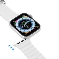 Siksniņa Dux Ducis OceanWave Series Apple Watch 38/40/41mm balta