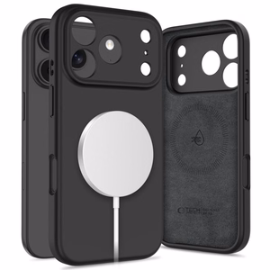Tech-Protect Silicone magnētiskais viedtālruņa apvalks iPhone 17 Pro - melns