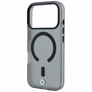 BMW Sign Frosted IML & MetalL Logo MagSafe maciņš modelim iPhone 17 Pro Max / 18 Pro Max – melns