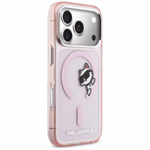 Karl Lagerfeld IML Peekaboo MagSafe чехол для iPhone 17 Pro розовый