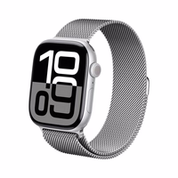 Crong Milano Steel - Stainless Steel siksniņa Apple Watch 38/40/41/42 mm (sudrabs)