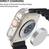 Rūdīta stikla korpuss 360 grādu pārsegs Apple Watch 40mm caurspīdīgs