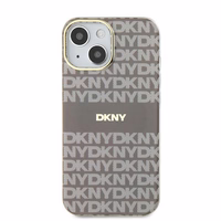 DKNY IML Mono un svītras Magnētiskais viedtālruņa apvalks iPhone 15 / 14 / 13 - bēša