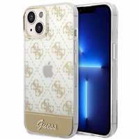 Guess GUHCP14MHG4MHG iPhone 14 Plus 6.7 "zeltains/zeltains cietais apvalks 4G Pattern Script