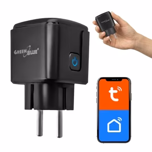 GreenBlue GB735 B – Wi-Fi smart plug with energy meter, 16 A / 3840 W, black