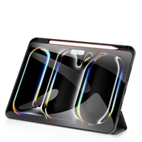 Dux Ducis Domo viedtālruņa apvalks ar atloku un viedo miega režīmu iPad Pro 11" 2024 - melns