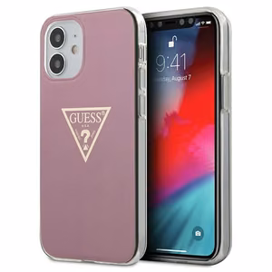 Guess GUHCP12SPCUMPTPI iPhone 12 mini 5.4" pink/pink hardcase Metallic Collection