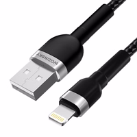 Wozinsky WNBAL2 USB-A / Lightning kabelis 2.4A 2m - melns