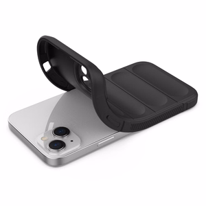 Magic Shield Case viedtālruņa apvalks iPhone 14 Plus elastīgs bruņots vāks melns