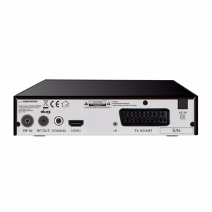 Esperanza EV106P – DVB-T2 H.265/HEVC digitālās virszemes televīzijas uztvērējs, melns