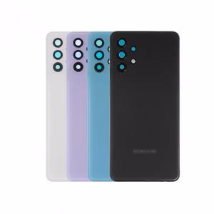 Aizmugurējais vāciņš Saderīgs ar Samsung A325 A32 4G / Awesome Balts / (ar camera lens) HQ