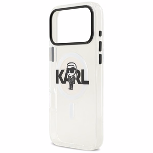 Karl Lagerfeld IML Karl Sketch Logo MagSafe Case for iPhone 17 Pro Max - Transparent